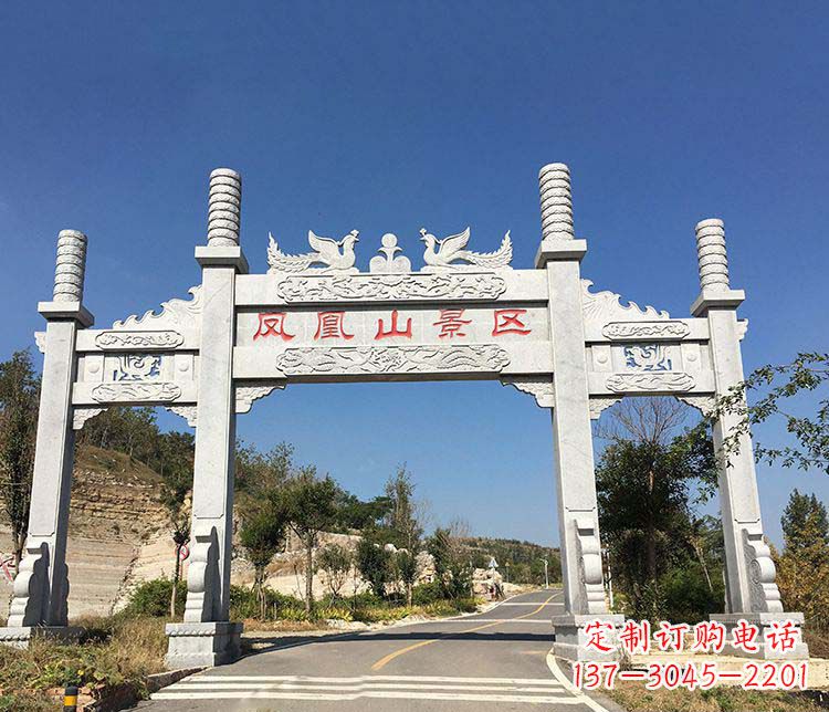 菏泽中领雕塑:高质量牌坊石雕