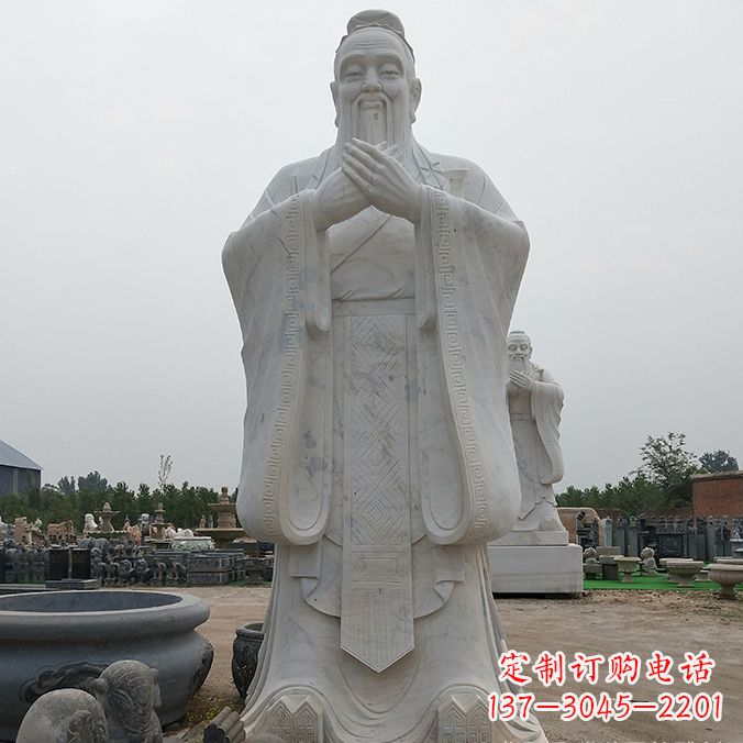菏泽传承自然美学，济南中领雕塑青铜孔子雕塑