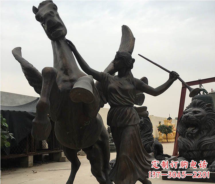菏泽精美马动物铜雕摆件