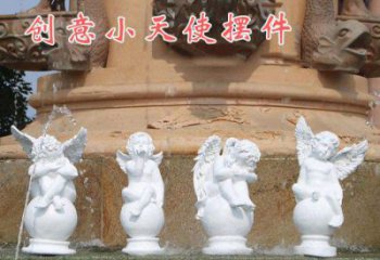 菏泽中领雕塑：汉白玉小天使雕塑