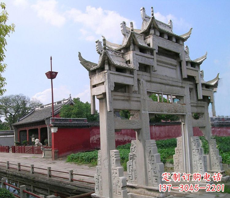 菏泽专业大型牌坊石雕制作
