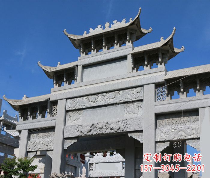 菏泽定制牌坊石雕，纪念无价的美好记忆
