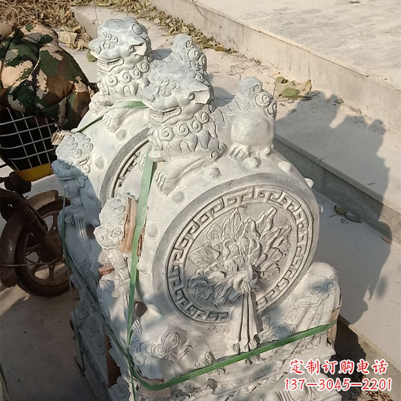 菏泽石雕仿古门墩