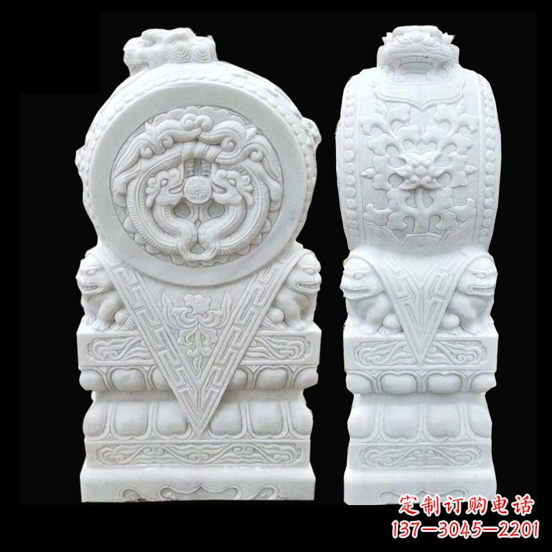 菏泽石雕门墩石鼓摆件