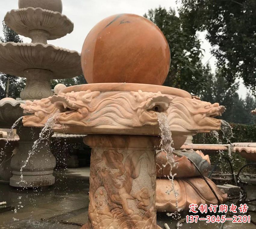 菏泽石雕自然流水喷泉