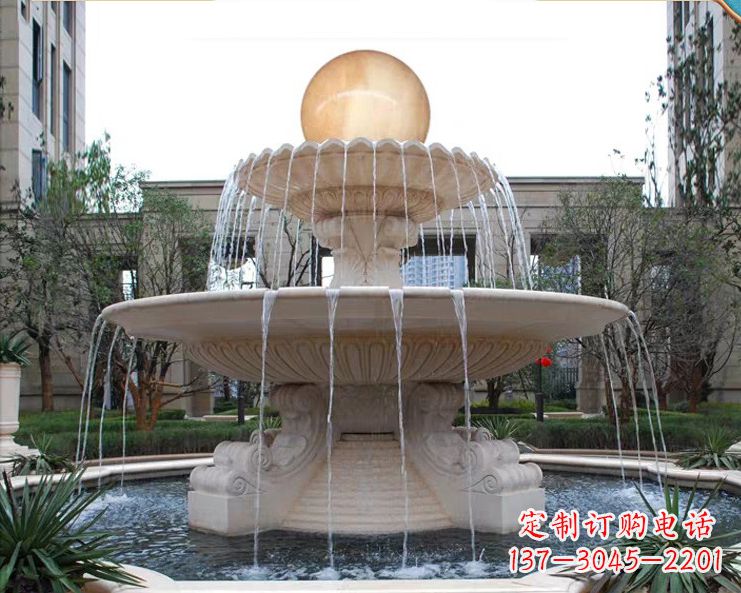 菏泽石墩喷泉石雕