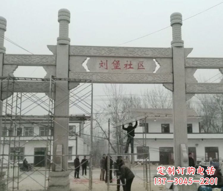 菏泽石牌坊道路石雕