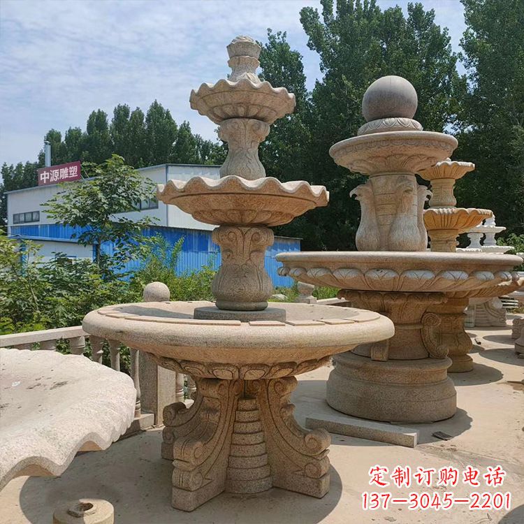 菏泽石喷泉 石雕刻
