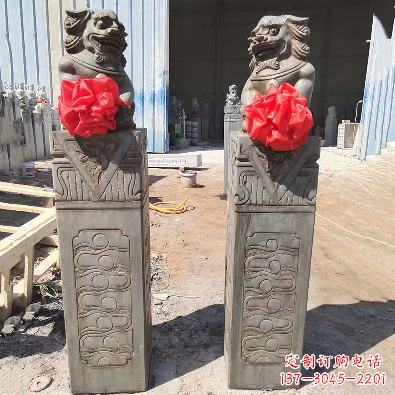 菏泽石狮子栓马桩