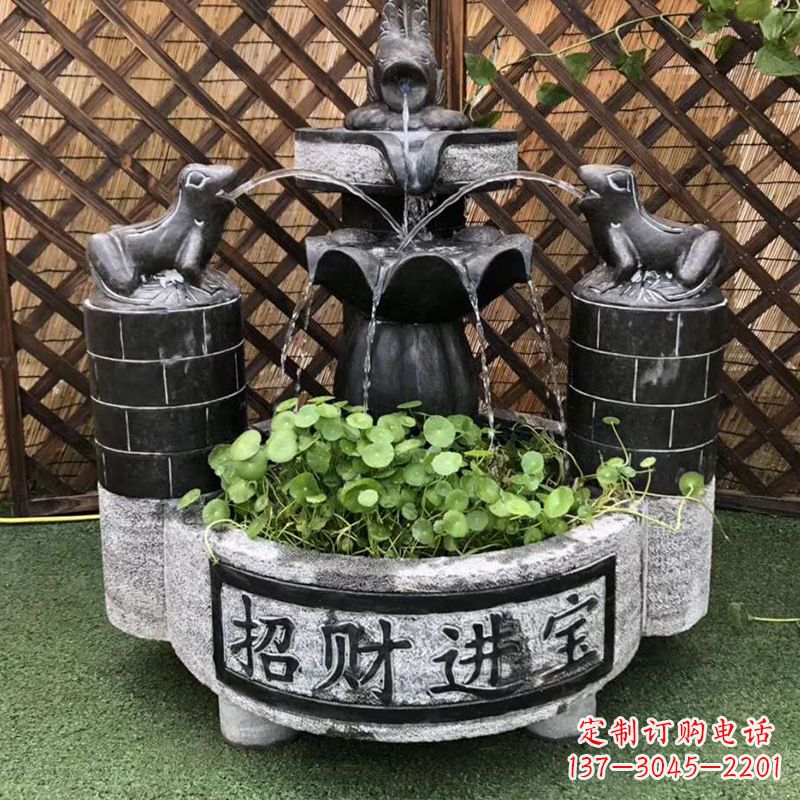 菏泽双层喷泉石雕