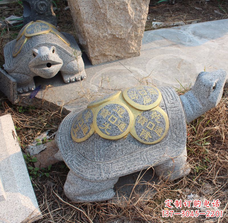 菏泽水池乌龟石雕