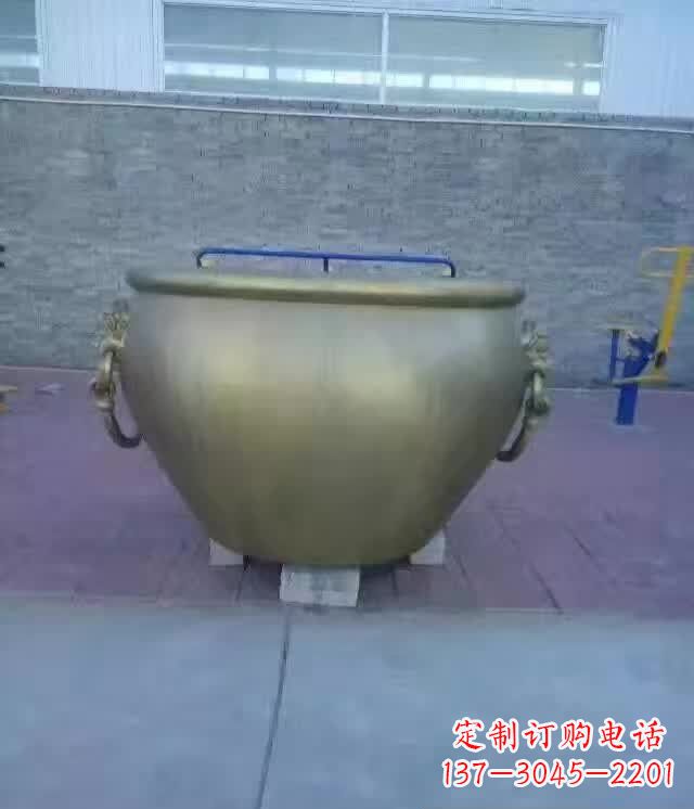 菏泽水缸铜雕塑