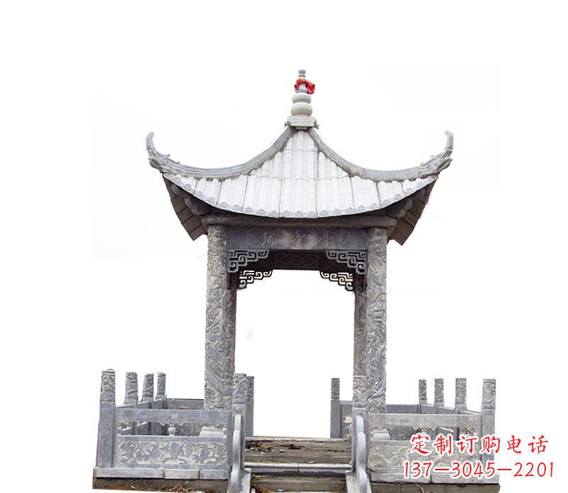 菏泽四角仿古石凉亭石雕