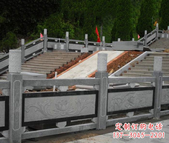 菏泽寺庙景观仿古石栏板 (2)