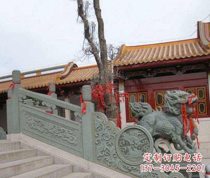 菏泽寺庙景观仿古石栏板