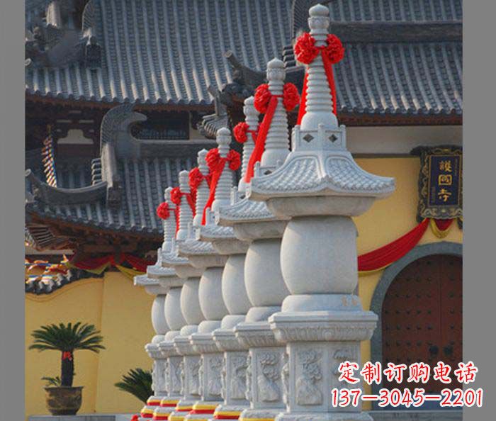 菏泽寺庙景观舍利塔石雕