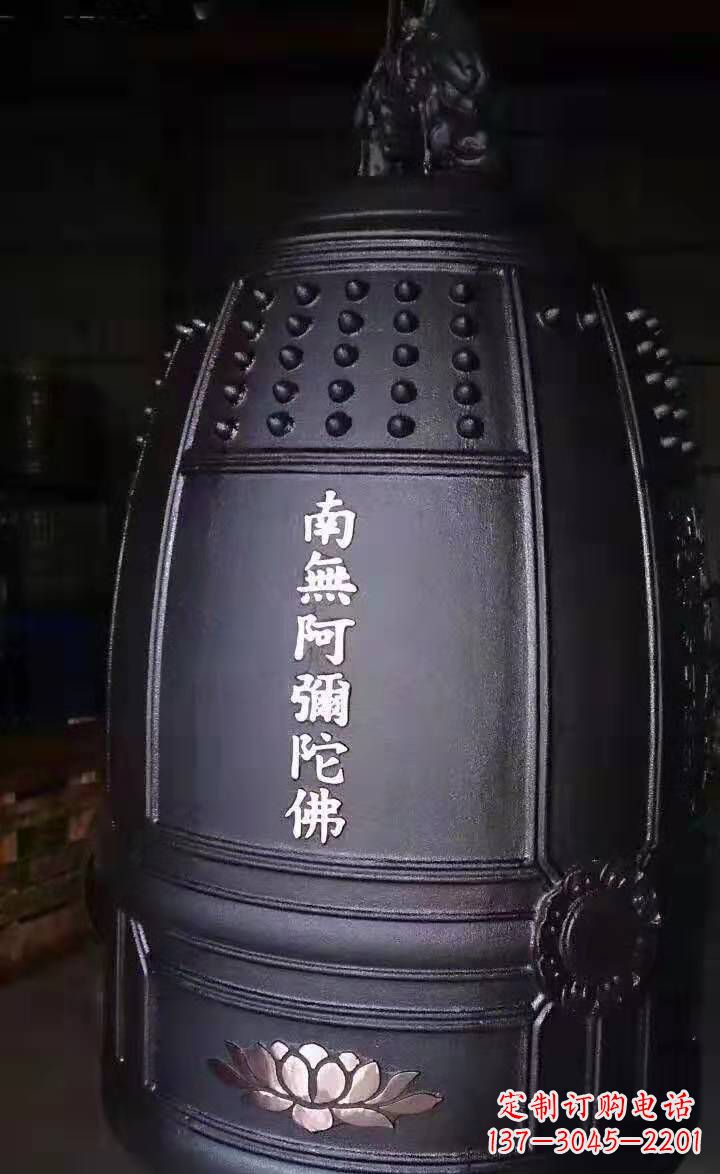 菏泽寺庙铜钟雕塑户外景观雕塑