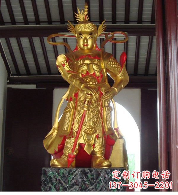 菏泽寺庙韦陀菩萨铜雕