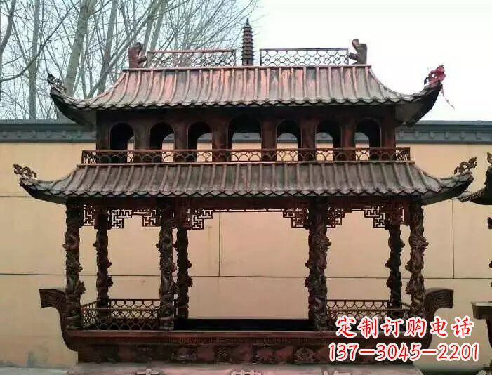菏泽寺庙香炉铜雕 (3)