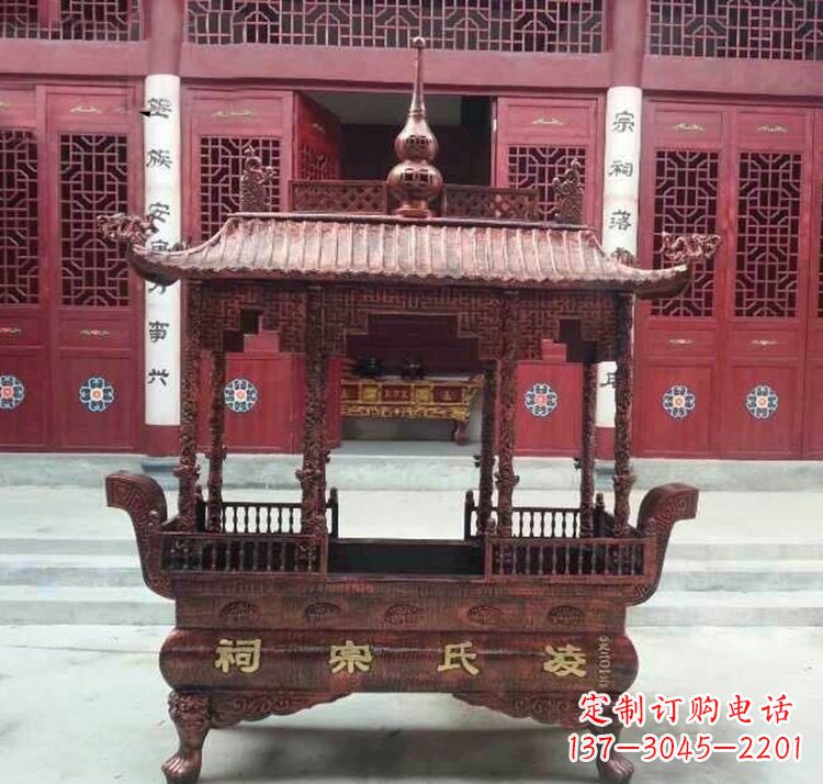 菏泽寺庙香炉铜雕