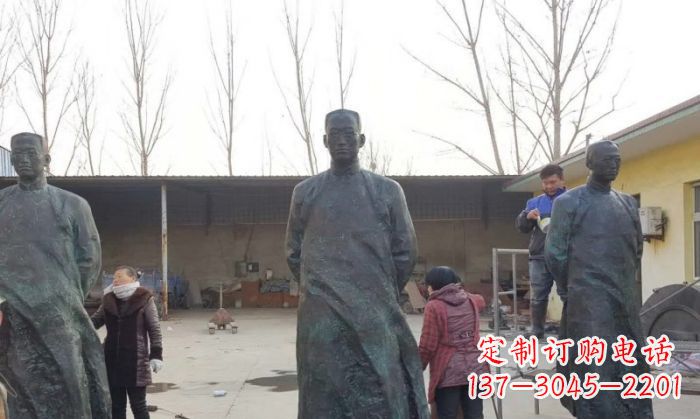 菏泽陶行知人物铜雕 (3)