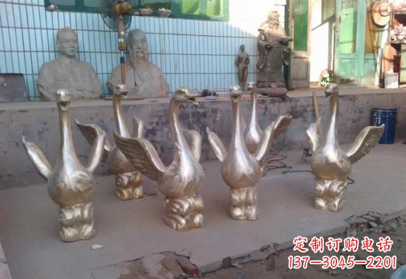 菏泽天鹅喷泉雕塑
