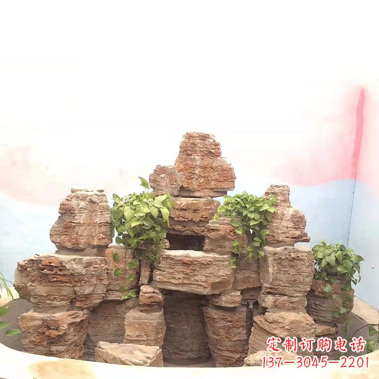 菏泽庭院园林假山鱼池