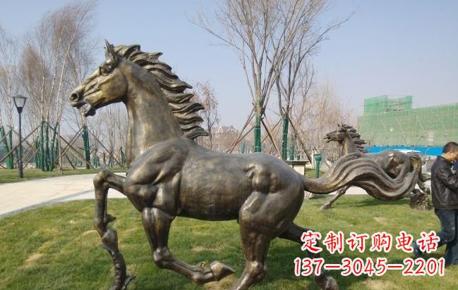 菏泽铜雕奔马