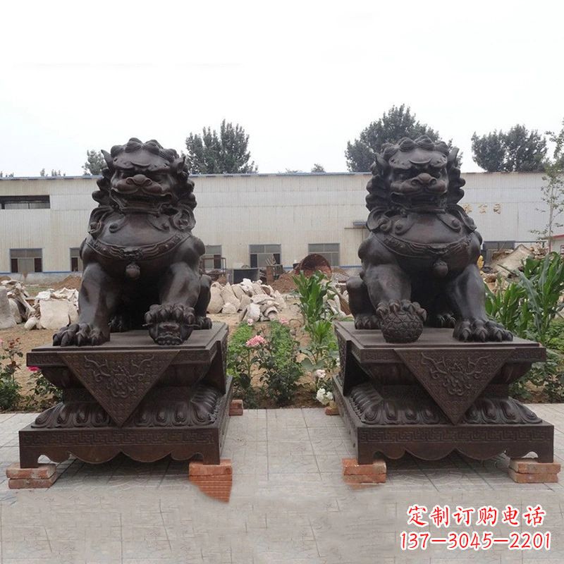 菏泽铜雕北京狮子