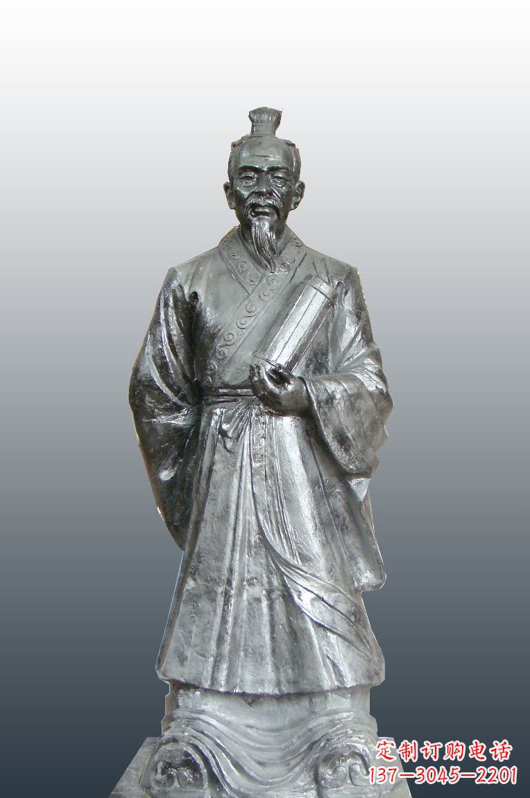 菏泽铜雕扁鹊古代名医雕塑