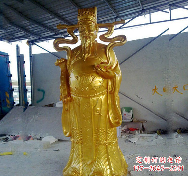 菏泽铜雕财神雕像