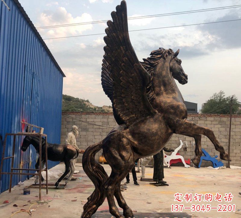 菏泽铜雕飞马雕塑