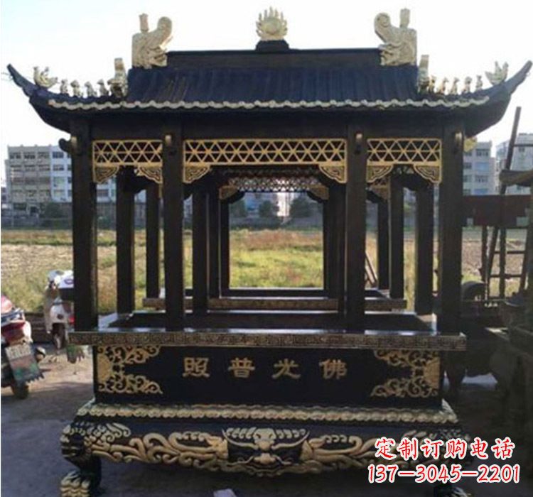 菏泽铜雕佛光普照香炉