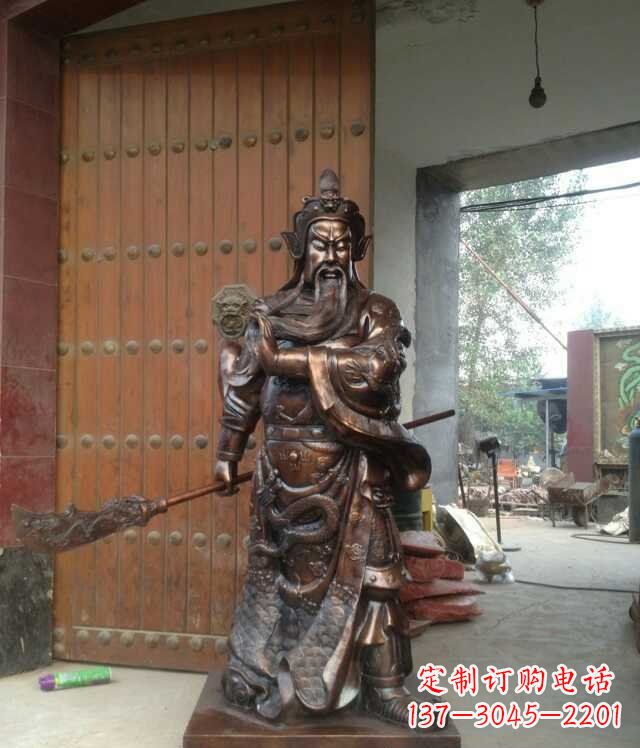 菏泽铜雕关公像