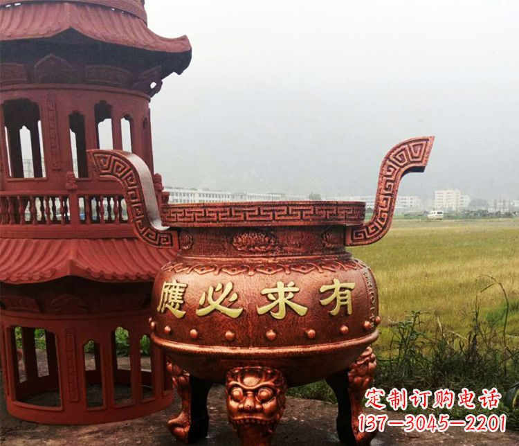 菏泽铜雕景观香炉