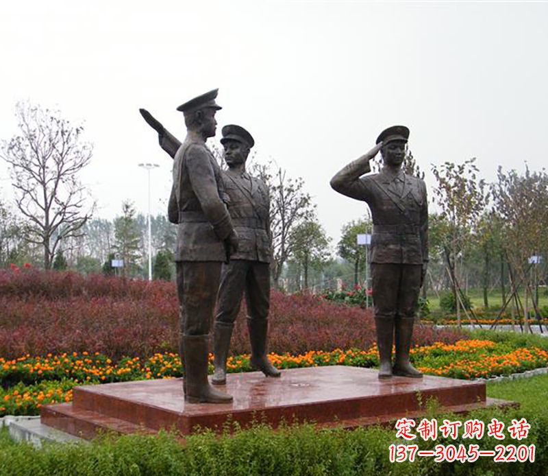 菏泽铜雕警察铜雕