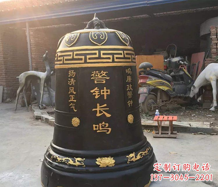 菏泽铜雕警钟长鸣寺庙雕塑
