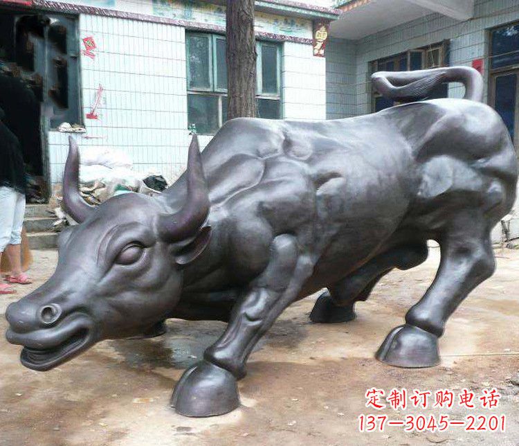 菏泽铜雕牛广场动物景观摆件 (3)