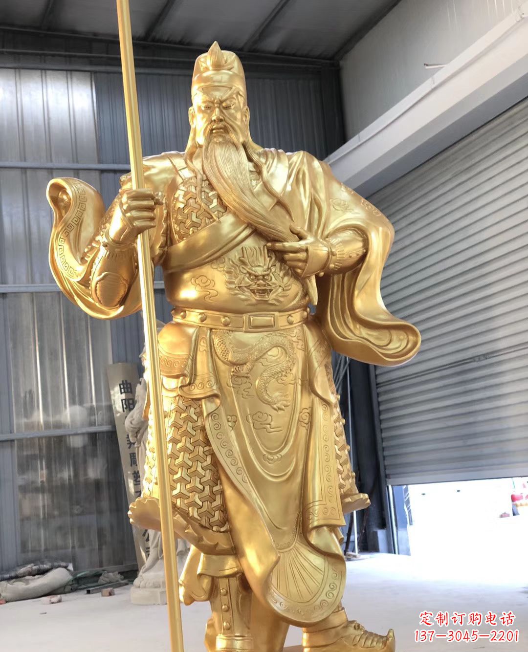 菏泽铜雕武财神雕塑