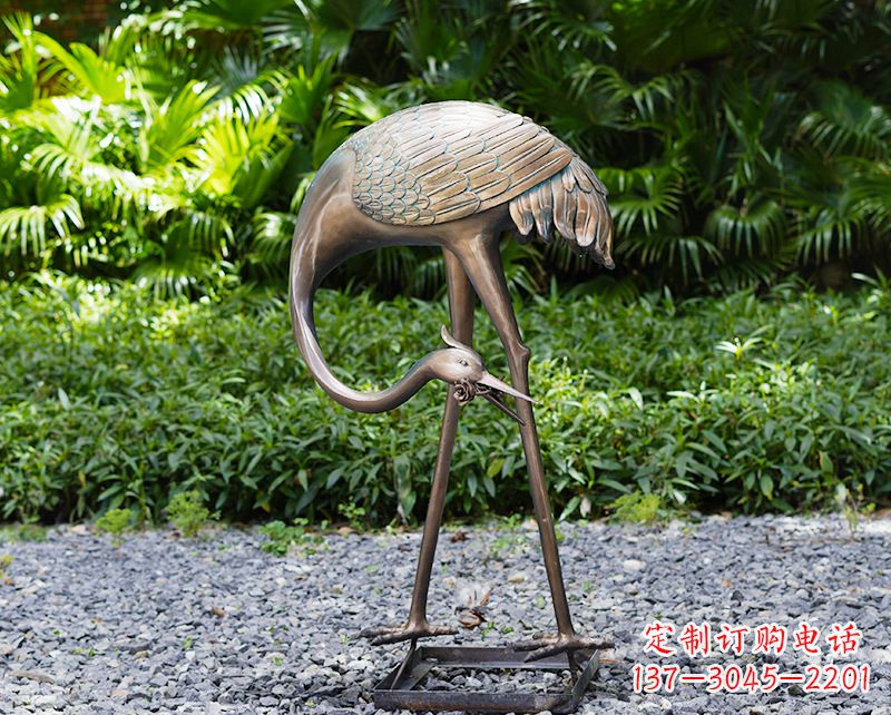 菏泽仙鹤雕塑喷泉