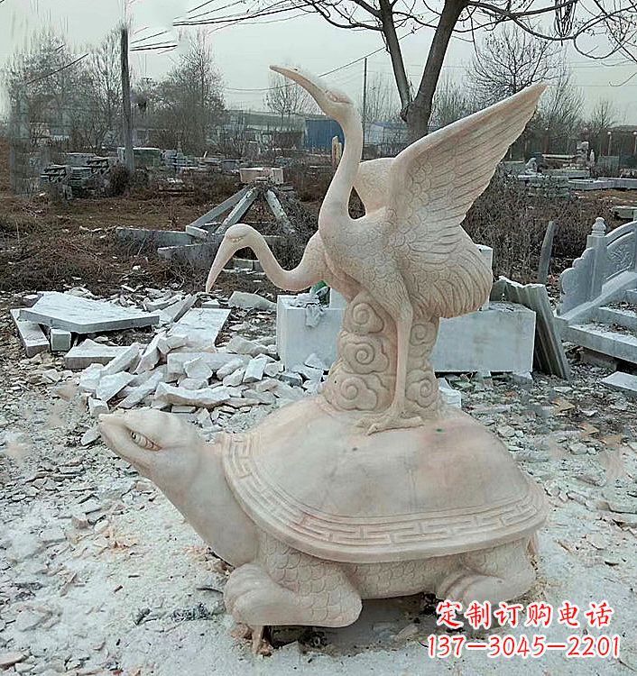 菏泽仙鹤石材雕塑