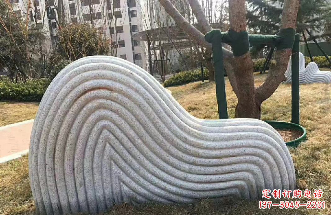 菏泽小区大理石纹理假山雕塑