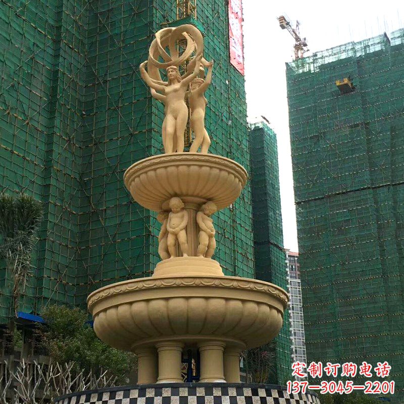 菏泽小区大型欧式人物景观喷泉