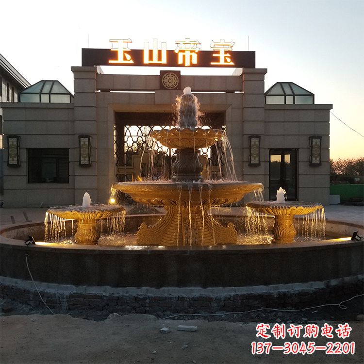 菏泽小区广场欧式水景石雕喷泉