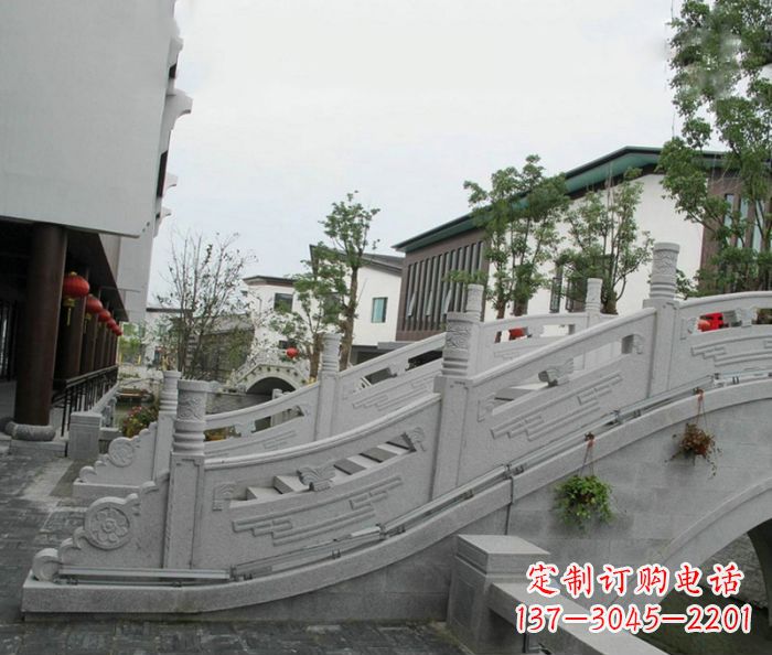 菏泽小区景观大理石拱桥