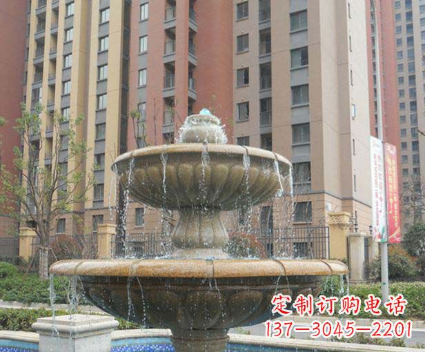 菏泽小区景观大理石喷泉石雕