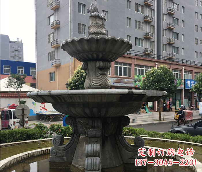 菏泽小区景观仿古喷泉石雕