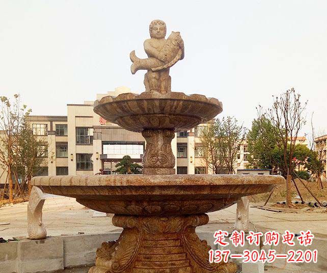 菏泽小区景观欧式喷泉石雕