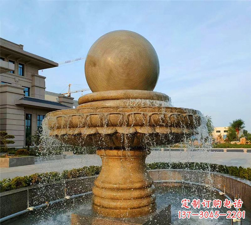 菏泽小区石喷泉雕塑