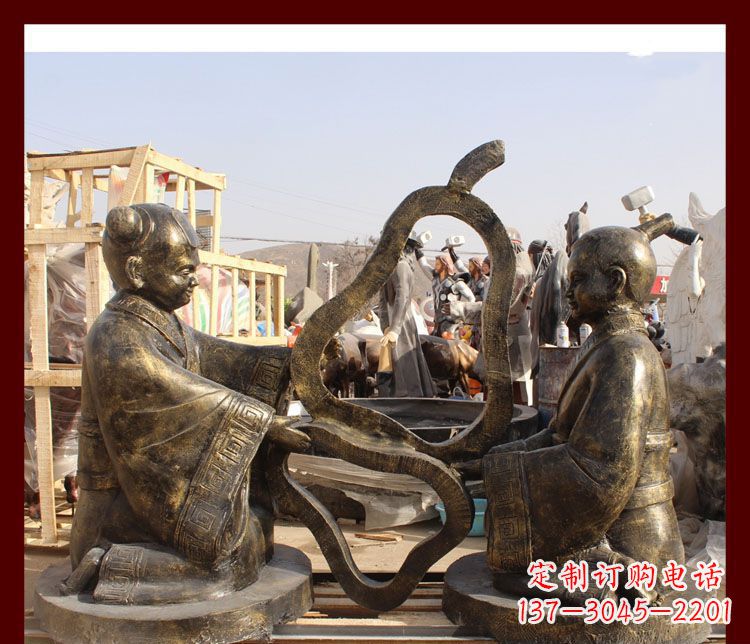 菏泽校园孔融让梨铜雕